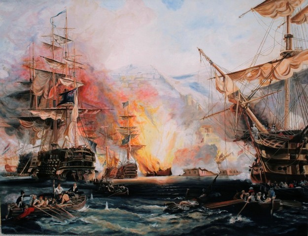 English and Dutch bombarding Algiers