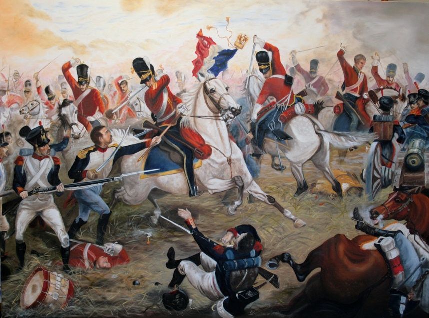 Sergeant Ewart capturing Eagle at Waterloo